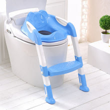Load image into Gallery viewer, 2 Colors Folding Baby Potty Infant Kids Toilet Training Seat with Adjustable Ladder Portable Urinal Potty Training Seat Children