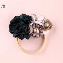 Load image into Gallery viewer, BalleenShiny Fashion Florals Headband Newborn Baby Elastic Princess Hairbands Child Kids Pearl Fresh Style Cute Headwear Gifts